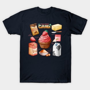 Strawberry Cupcake Ingredients T-Shirt